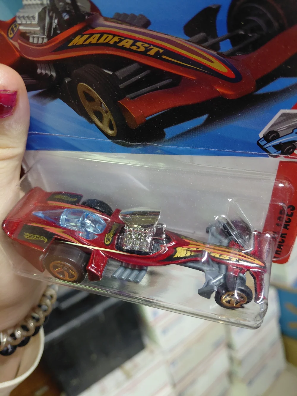 Hot Wheels Madfast die-cast vehicle from the 2025 Mainline collection (Track Ace